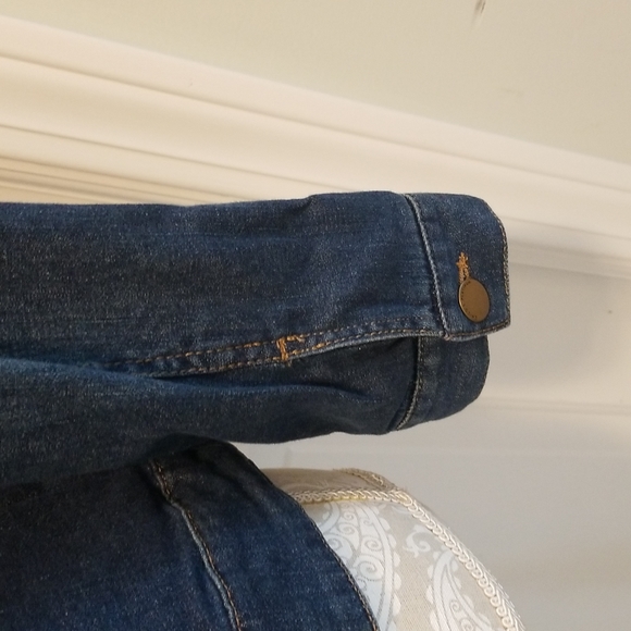 Chico's Jean's Embroidered Jaquet - sz 0 - Picture 6 of 8